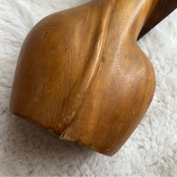 MCM Vintage Wooden Woman Sculpture - Picture 5 of 12